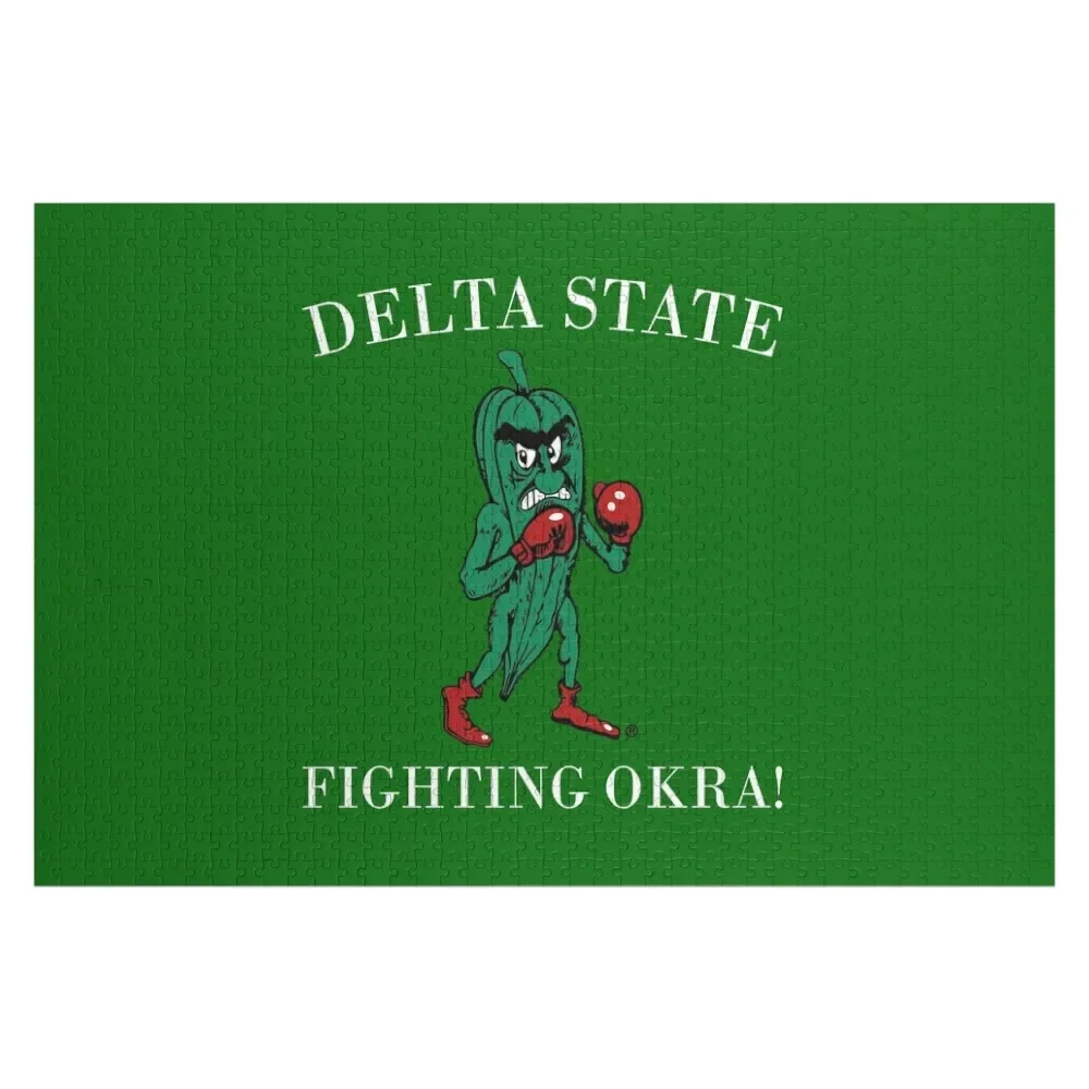 

Delta State Fighting Okra Jigsaw Puzzle Personalized Toy Personalized Gift Married Customizable Gift Puzzle