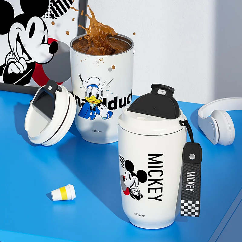 Tasse à eau isotherme officielle de Disney pour filles, tasse à café, refroidisseur de voiture, véritable cadeau d'anniversaire, haute valeur, 400ml