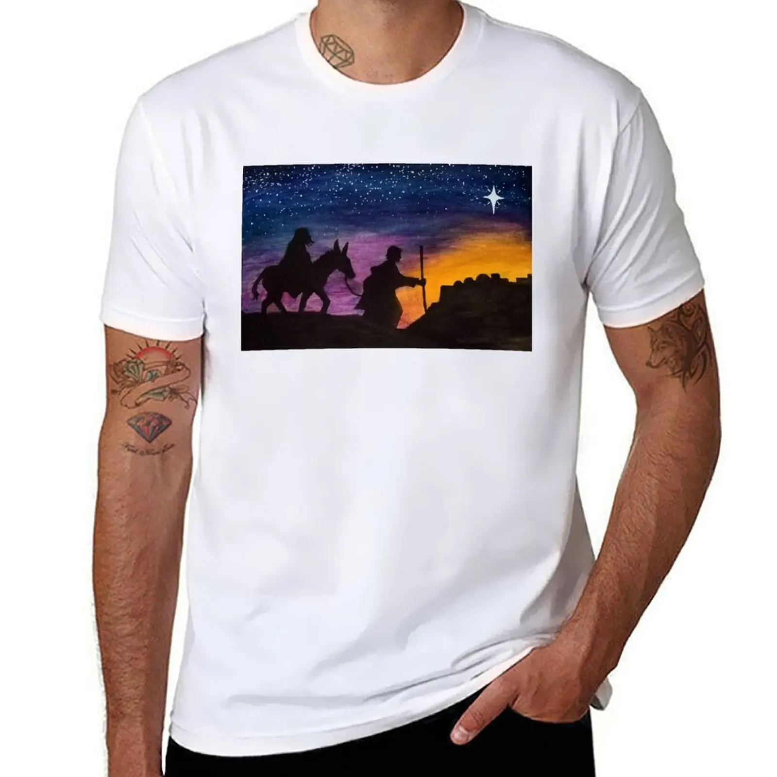 

Journey to Bethlehem T-Shirt cotton t shirts man 100% t shirt man designer T-Shirt