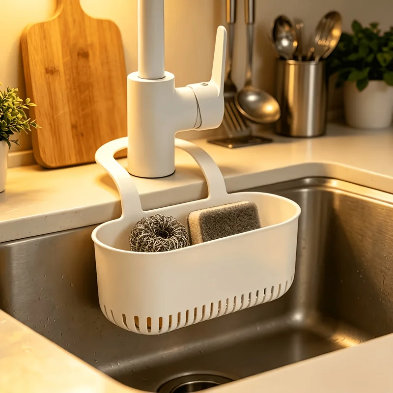 Multifunctional Draining Basket No-Drill Sink Filter RackKitchen & Bathroom Dual-Use Essential, Space-Saving Organizer