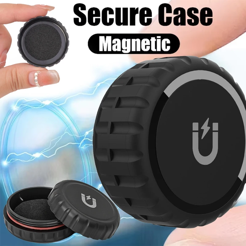For Apple Airtag Magnetic Protective Case Anti-loss Device Locator Tracker PC High-strength Full Waterproof Protective Case 2024