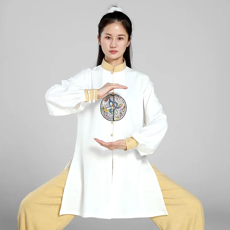 

Tai Chi Clothes Women Wushu Clothes Kung Fu Competition Clothes Martial Art Uniform Wrinkle Free 2022 White Free Shipping