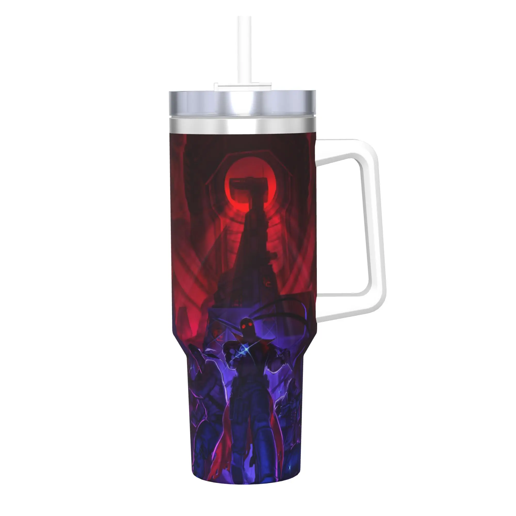 MADNESS COMBAT Hank Tumbler With Straw  Stainless Steel Mug Cups Double Wall Vacuum Insulated for Cold Or Hot 40oz