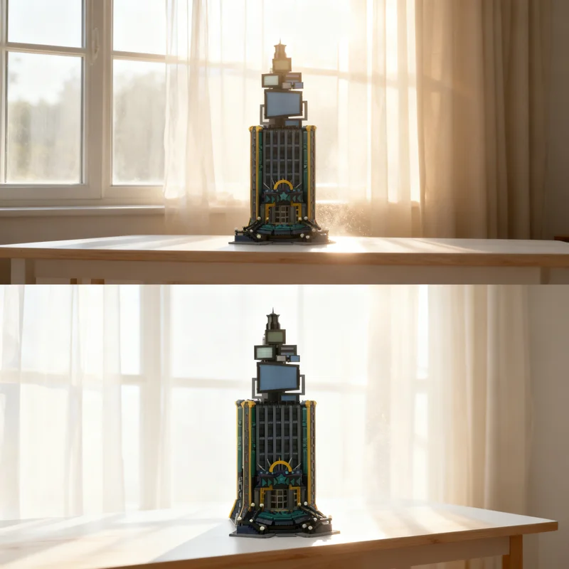 

5707 деталей MOC: Модель архитектурного сооружения Memory S Skyscraper Kingdom Hearts, строительные блоки, креативный подарок, коллекционный декор для детей