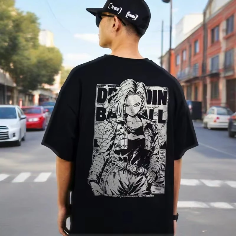 Dragon Ball 2026 New Hot Summer Anime High-Street Casual Tops Outdoor Sports Fitness Men's T-shirts Women's Shirts Couple Styles