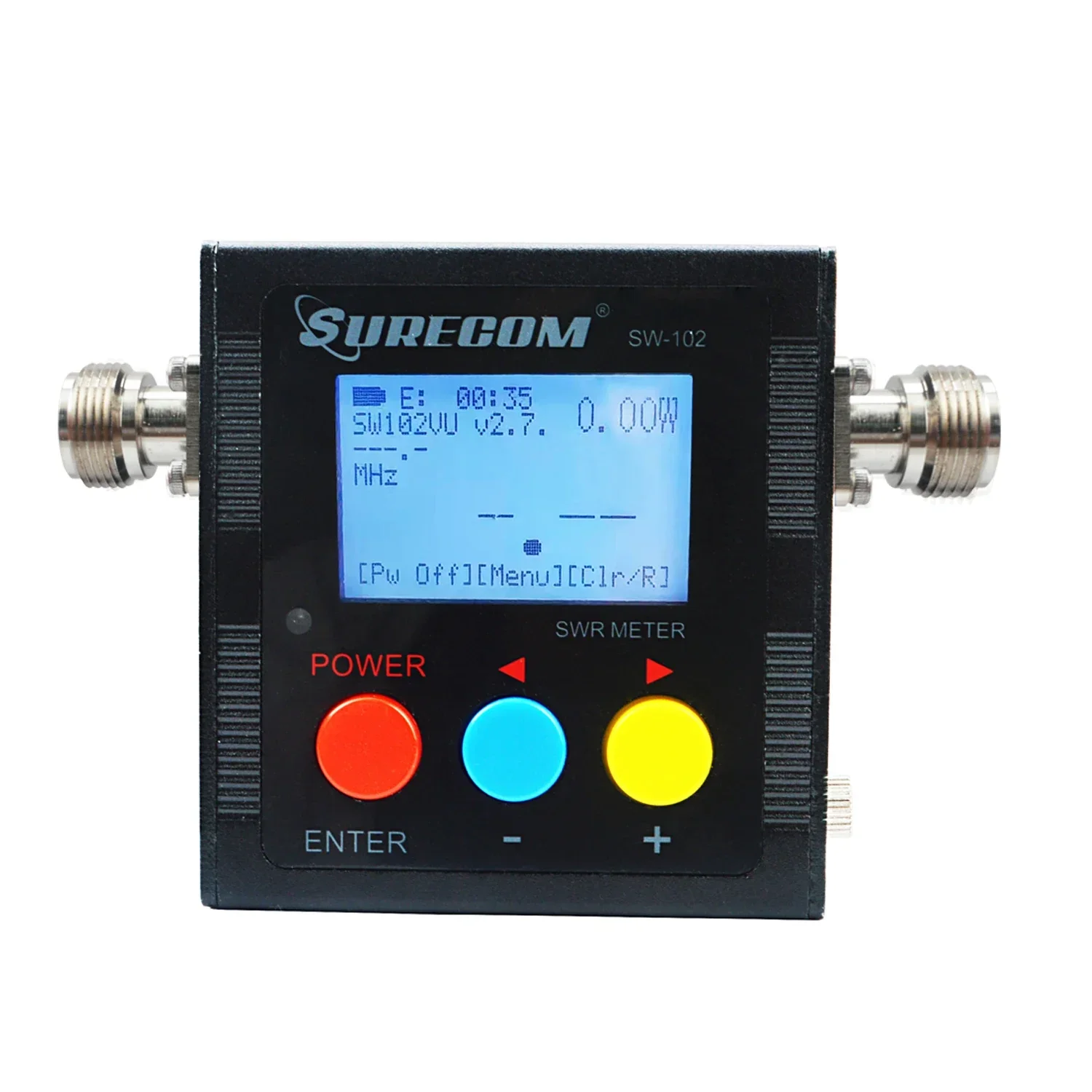 for SURECOM SW-102 VSWR Power Meter VHF UHF 125-525MHz 120W for Walkie Talkie Radio Frequency SWR Tester