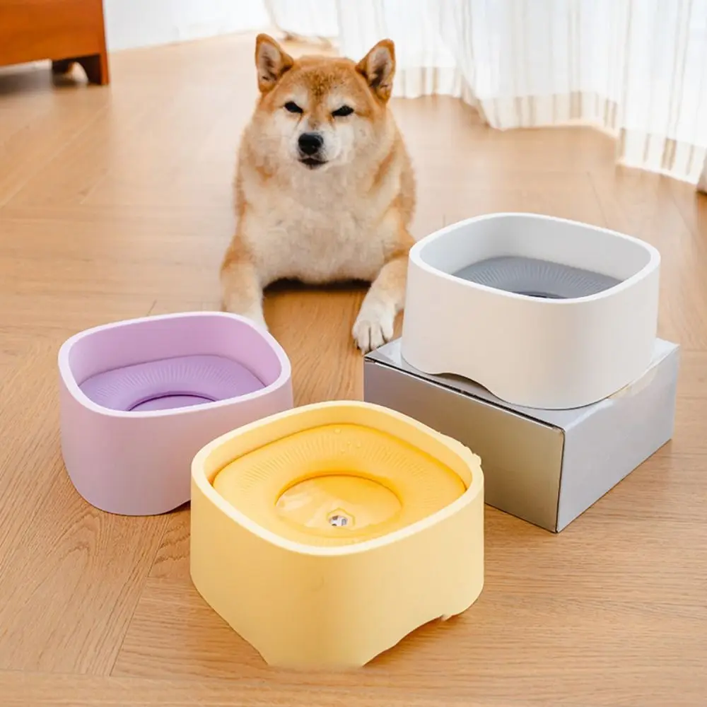 

Not Wet Mouth Dog Floating Bowl Anti-Splash Dustproof Cat Water Drinker Plastic Large Capacity Pet Water Dispenser Home