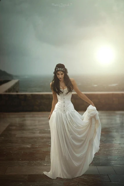 White witch wedding dress sales