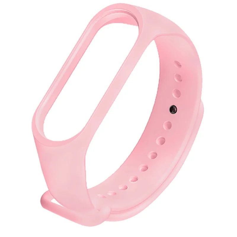 Hot Koop Armband Riem Voor Mi Band 5/6 Roze Duurzaam Groen Effen Kleur Wit Mooi Zwart Bruin