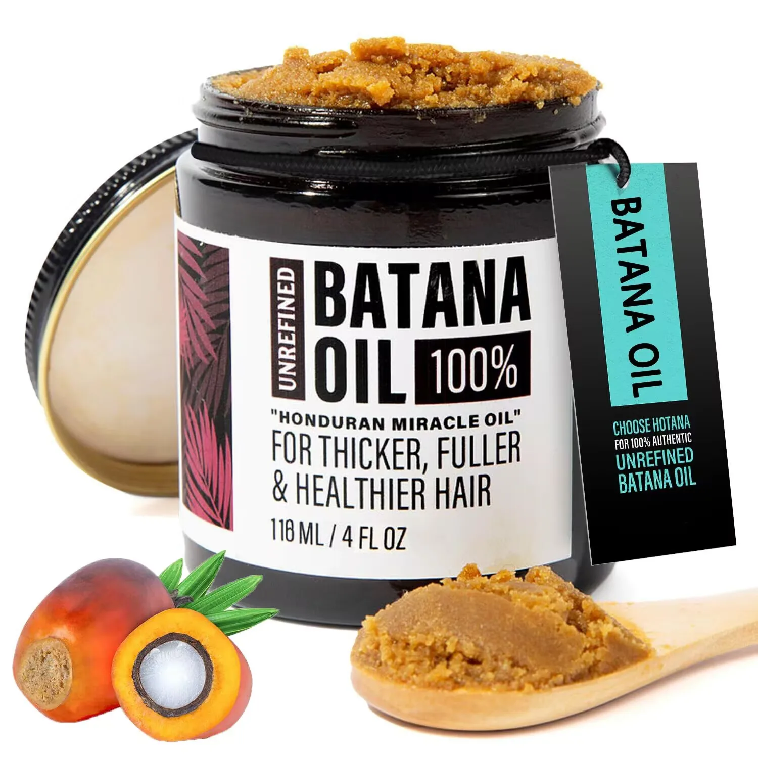 100% Batana Oil from Honduras - Get Fuller, Thicker, Healthier Hair - Great Men Conditioner Haircare Silky - Hair Nutrition Oil
