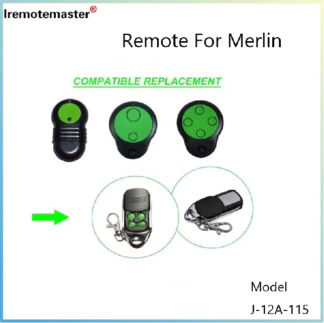 Compatible with Merlin M842 M832 M844 Garage Door Remote Control Prolift 230T/430R Gate Openers