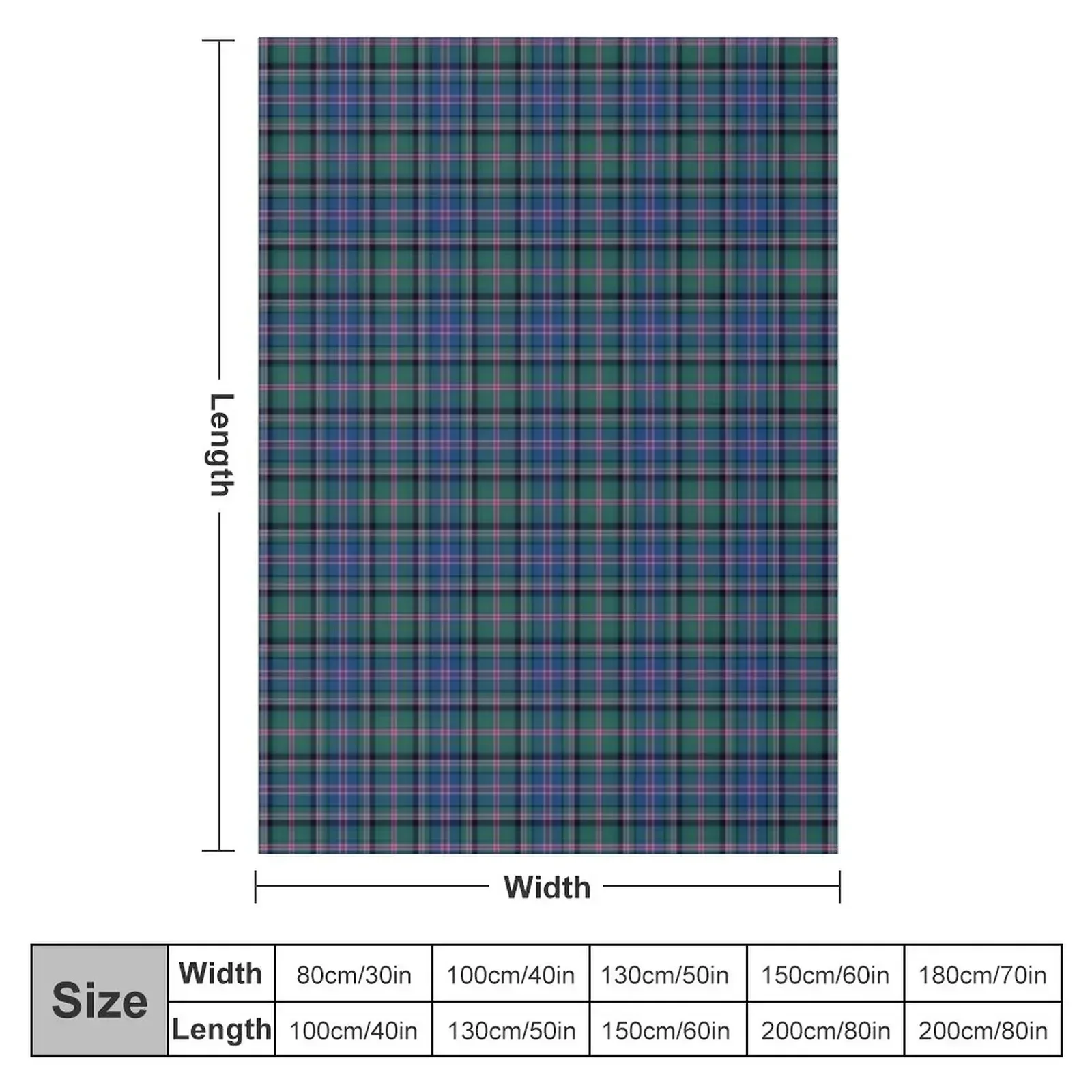 Clan Cooper Tartan Throw Blanket Picnic Decoratives Blankets