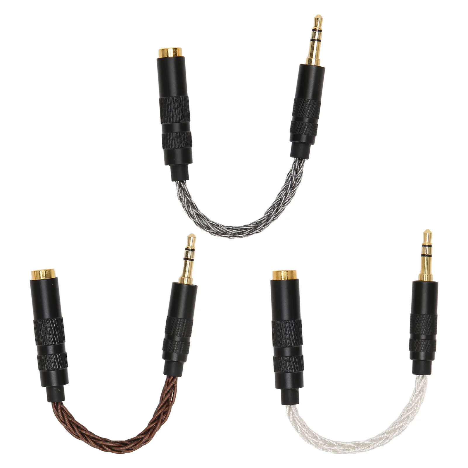 4.4mm Balanced Female to 3.5mm Stereo Male Adapter Cable Gold Plated Connectors Portable Headphone Convert Cable