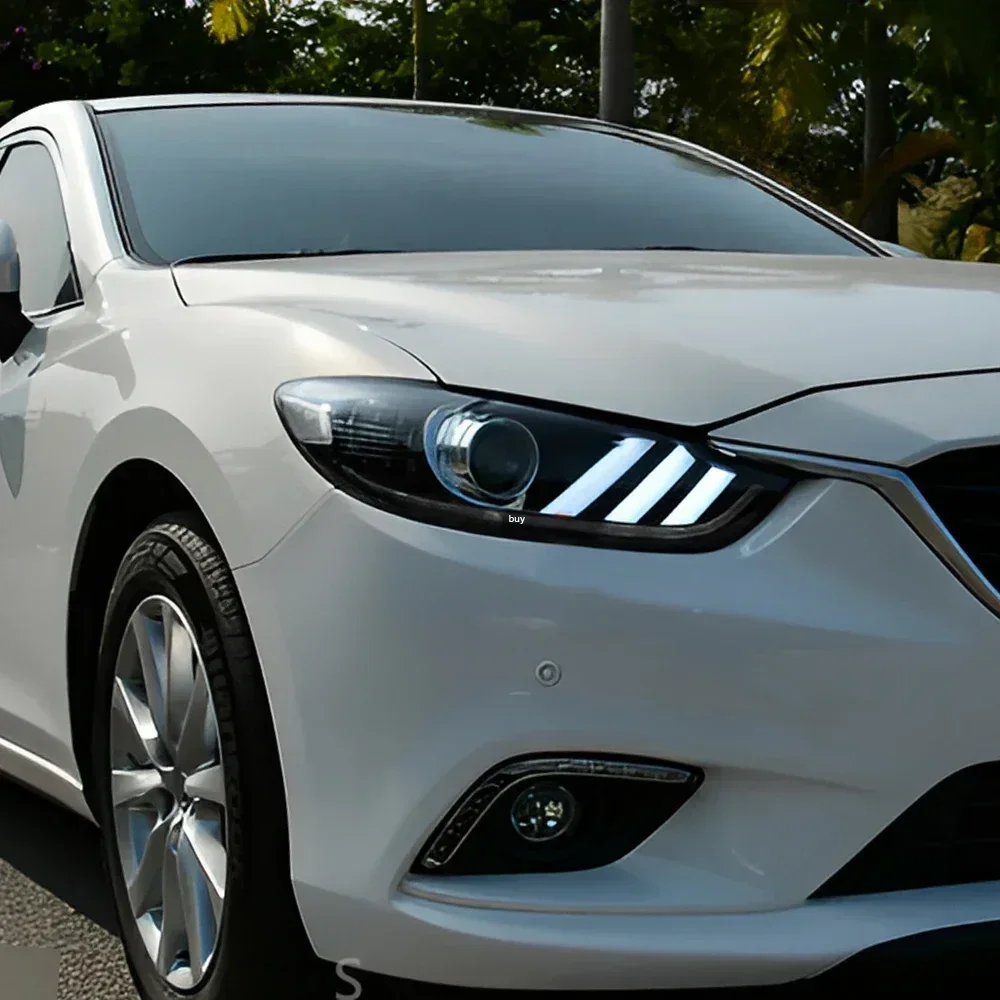 Auto Koplampen Voor Mazda Atenza 2014-2016 LED Auto Front Lampen Montage Upgrade Mustang Stijl Projector Lens Auto accessoires