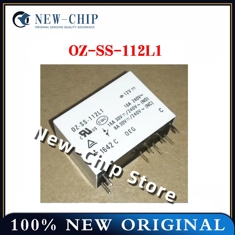 2PCS-50PCS/LOT  OZ-SS-112L1   DIP-8   12VDC 16A 8-pin group conversion  New Original