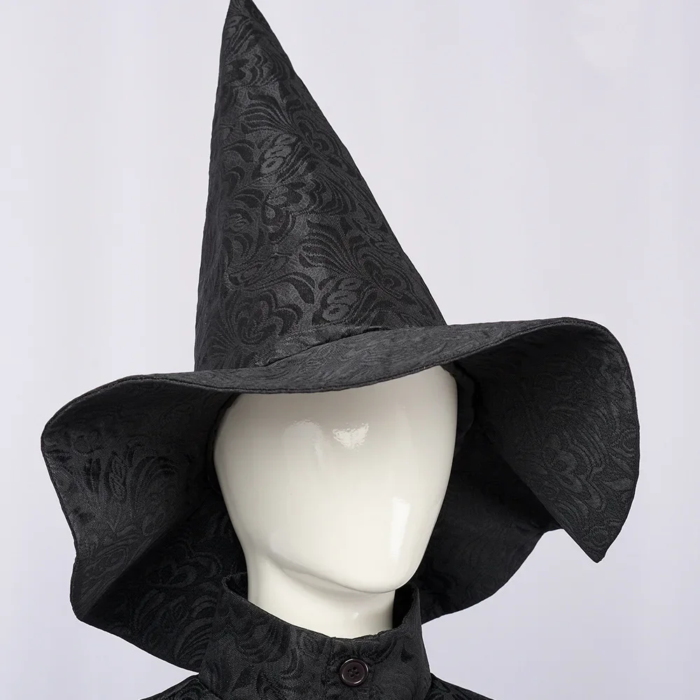 Disfraz de Cosplay de elpba Wicked para mujer adulta, uniforme de bruja, sombrero de mago, conjunto completo, trajes de fiesta de Halloween, nueva película