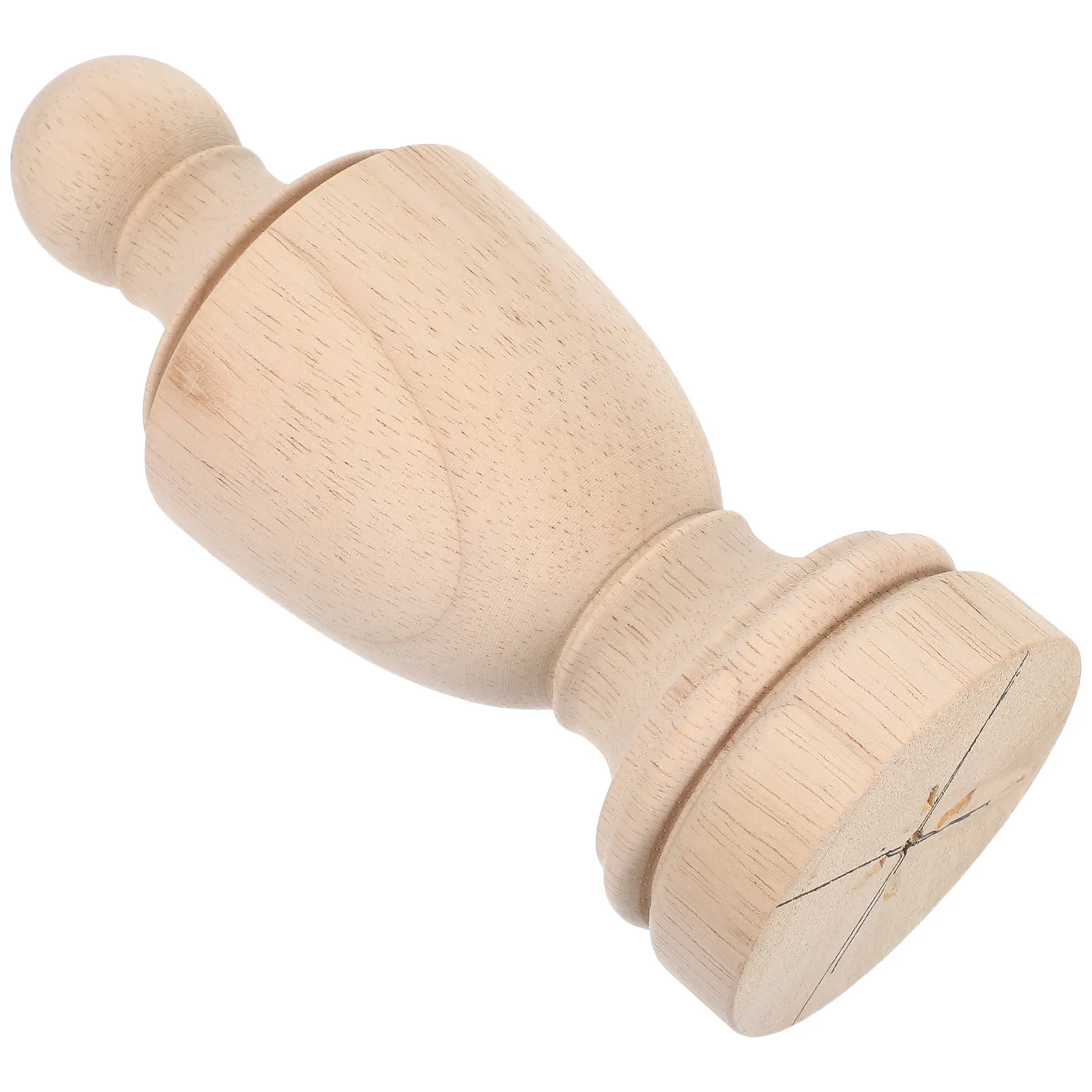 Remate de Madera sin Acabado, Adorno Decorativo Rústico para Poste de Cama, Barra de Cortina, Columna de Armario, Remate para Manualidades de Carpintería DIY
