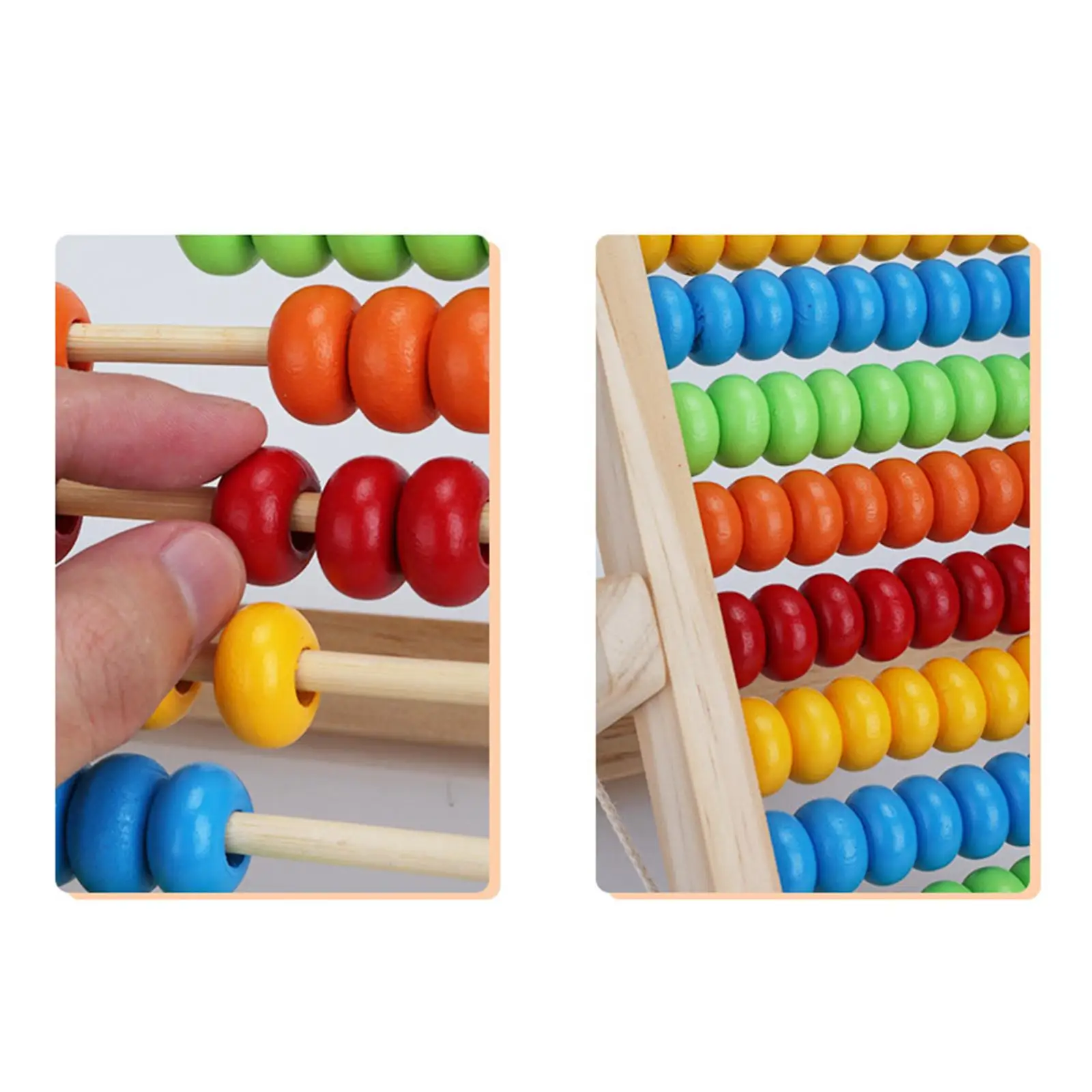 Giocattoli matematici Montessori Addizione e sottrazione Giocattoli per l'apprendimento matematico con abbaco a 10 file