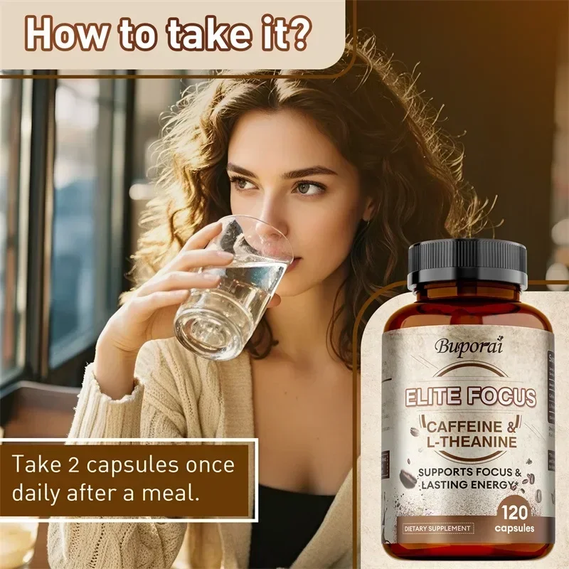 كافيين النخبة مع مكملات L-Theanine - تنظيف طبيعي، يعزز القدرة على التحمل، ويقلل القلق ويحسن الإدراك #5