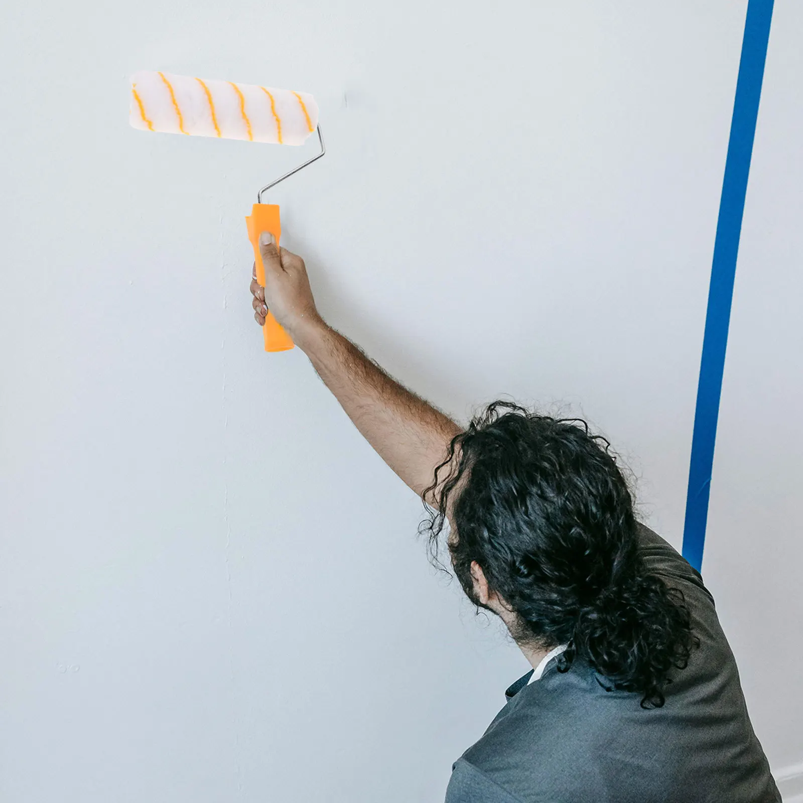 

1 Set Paint Roller Wall Painting Tool Telescopic Rod Edge Corner Trim Coating Efficient Practical Latex Oil Paint Compatible