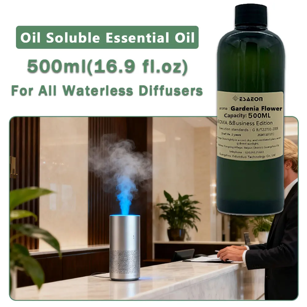 ESAEON Perfume Machine Essential Oil - For All Waterless Aromatherapy Machines, Gardenia Flower/Ritz-Carlton - 500ML(16.9 fl.oz)