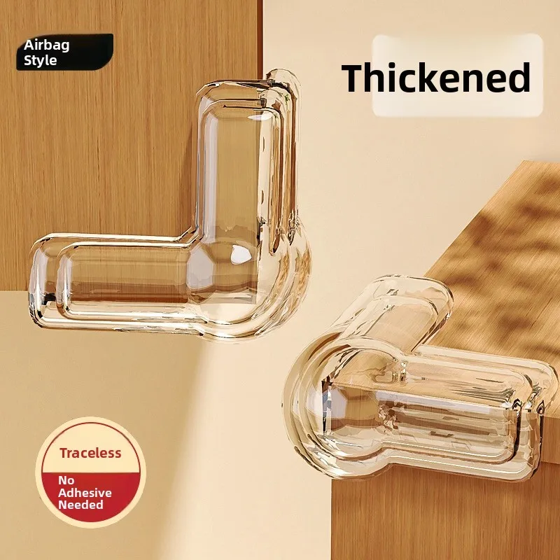 

Thickened Silicone Table Corner Protectors Baby Proofing Collision Protection Airbag Furniture Edges Soft Bumper Safety Cushion