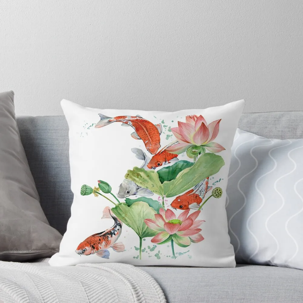 

koi carp fish Throw Pillow Decorative Sofa Cushion Cushion Child Decorative Cushions For Luxury Sofa pillow