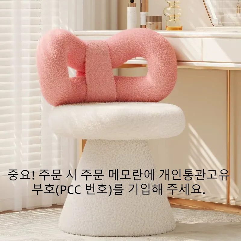 Rotatable Bow Decor Light Luxury Padded Vanity Stool Makeup Chair Bedroom Dressing Table Cosmetic Seat Home Indoor Furniture