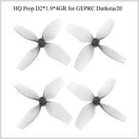 HQProp D2*1.9*4GR Properller 2 Inches 4 Blade Style PC Material for GEPRC DarkStar20 HD O3 Quadcopter FPV Drone RC Accessories