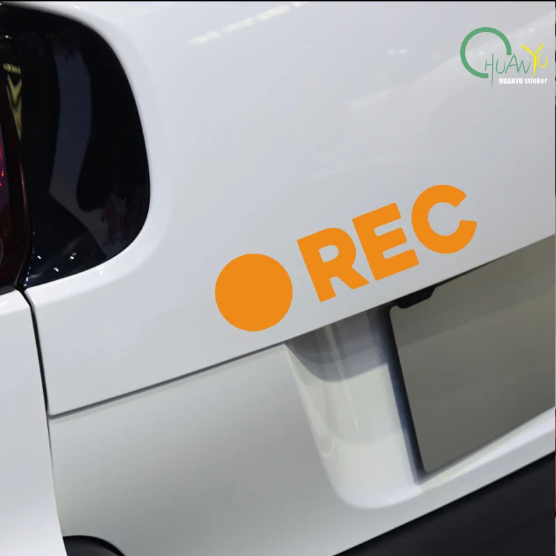 Creative short video opening REC funny connotation Car Hub car electric sticker body decoration car sticker view 2