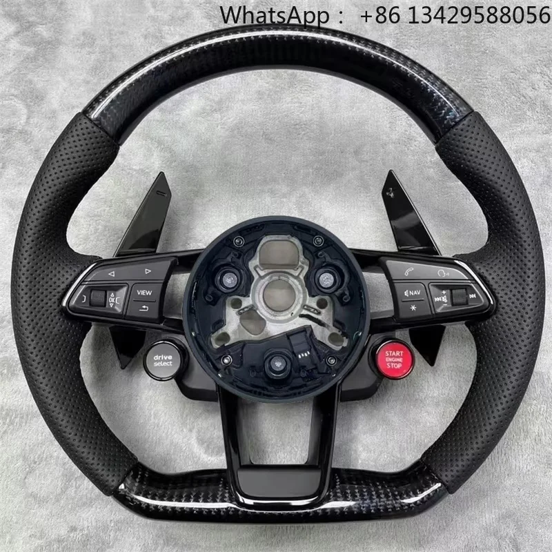 Carbon Fiber Steering Wheel for Audi R8 A3 A4 A5 A6 S3 S4 S5 S6 S7 RS3 RS4 RS5 Q3 Q5 Q7 Customize Steering Wheel Car Accessories
