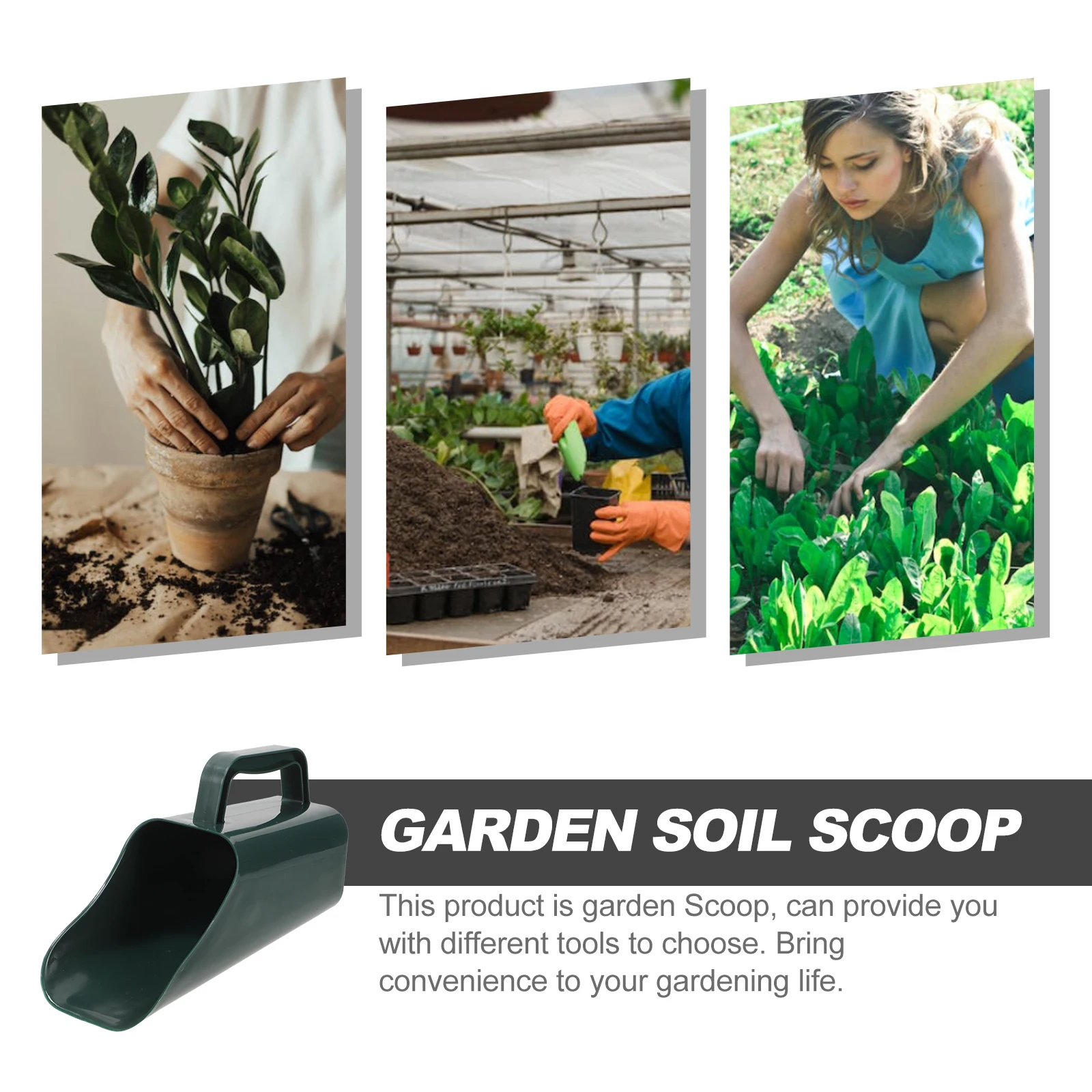 

Multifunctional Shovel Soil Scoop Potting Gardening Ergonomic Design Digging Tool Scoops Plastic