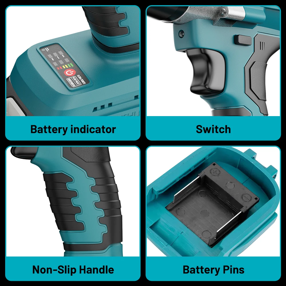 YEARTOP 3.2-4.8 مللي متر فرش الكهربائية برشام بندقية اللاسلكي جوزة برْشام بندقية السيارات التثبيت صناعة أداة السلطة لبطارية ماكيتا 18 فولت Y