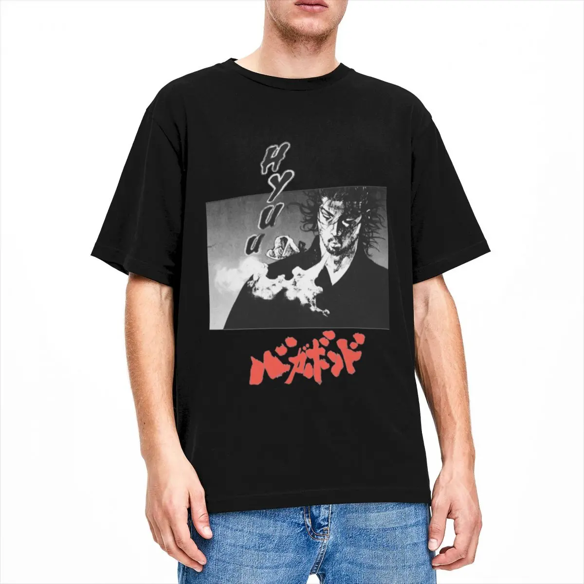 Miyamoto Musashi Vagabond Shirt Merch for Men Women 100% Cotton Creative Tee Shirt Short Sleeve Tops Christmas Present