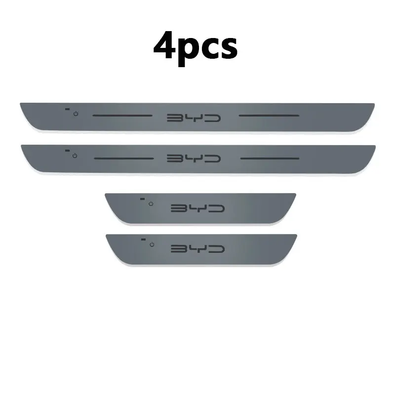Car Door Sill Light Threshold Lamp LED Welcome Plate Pedal Light Car Doors For BYD Song Qin Han EV Tang DM 2018 PLUS Song Pro
