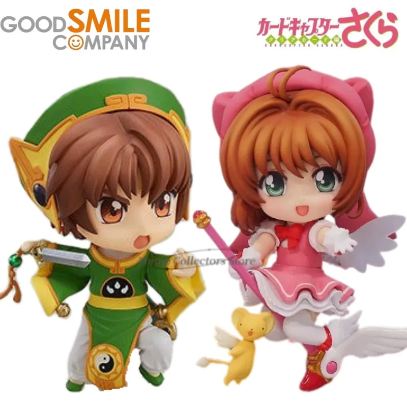 Figura de Acción Original de Good Smile Nendoroid GSC Cardcaptor Sakura Kinomoto Sakura Syaoran Li con Placas Faciales Intercambiables