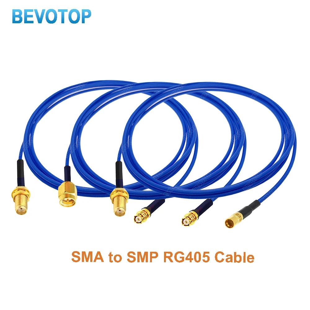 1PCS SMP to SMA RG405 Cable SMA Male/Female to SMP Male/Female Jumper High Frequency 6Ghz RG-405 086 Pigtail BEVOTOP