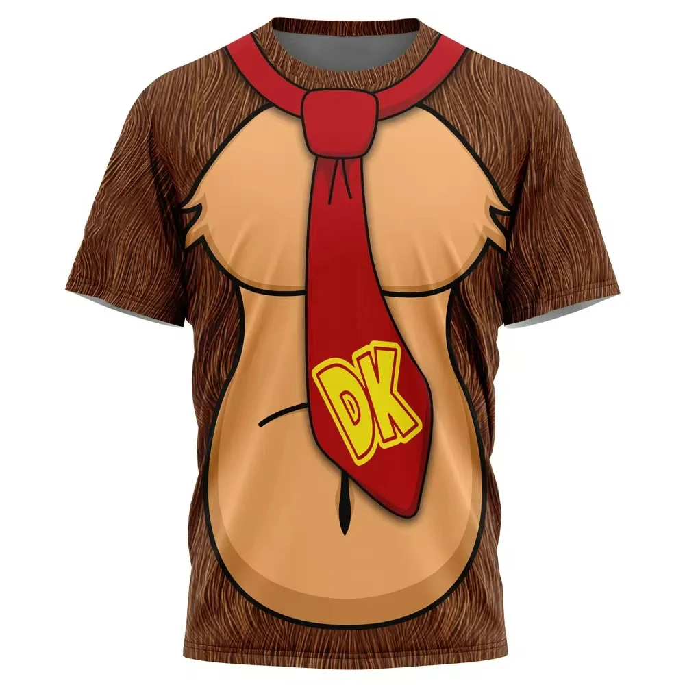 Summer Casual Women's T-shirt Donkey Kong Smash Bros Design Printed T-Shirts Breathable Comfortable Men's Clothing