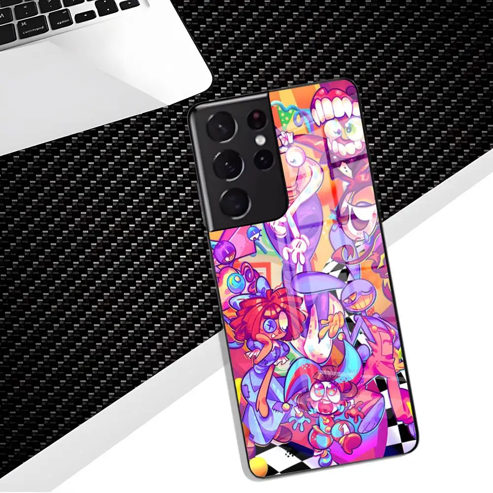 A-Digitals Circus-es Phone Case For Samsung S26 S25 Edge Ultra 23 22 21 20 Ultra Plus S24 Fe Glass Cover