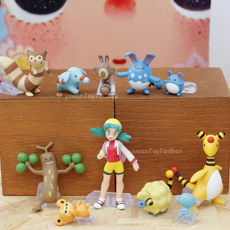 Покемон слепая коробка игрушки Johto Region 2, аниме-фигурка Sudowoodo Mareep Marill Azumarill Ampharos, модель куклы, игрушки, подарки для детей