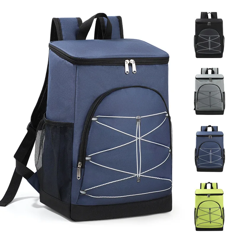 High Quality Korean Style Simple Fashion Food Keep Fresh Backpack Travel Camping Picnic Bag Large Capacity Outsite Cooler Bags