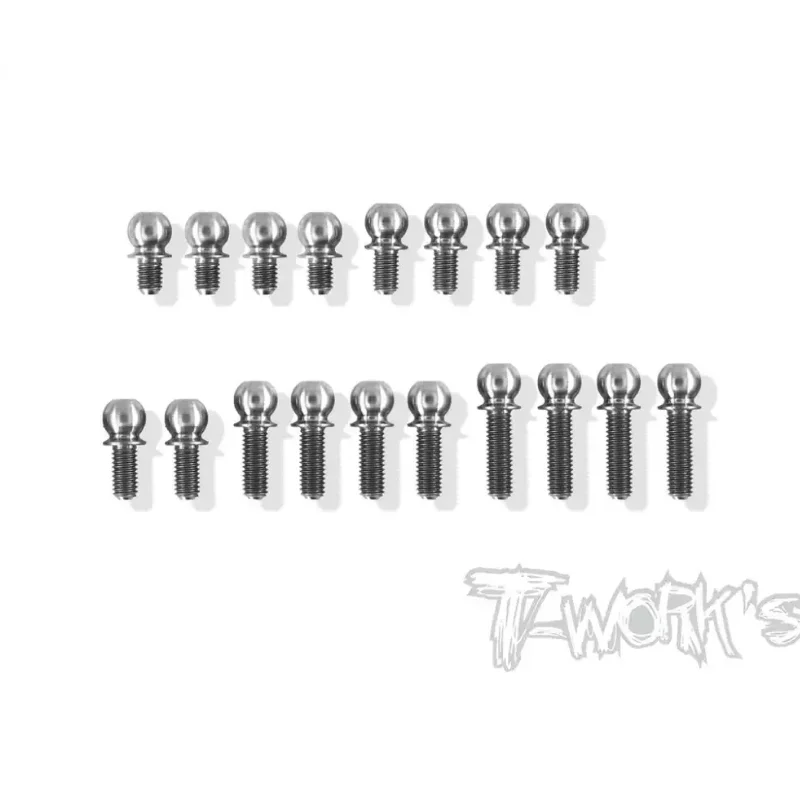 Original T worksTP-106 64 Titanium 4.9mm Ball End set ( For Xray T4 2020 )  Professional Rc part