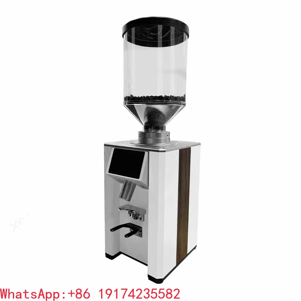 Weighing Quantitative 83mm Automatic Large Capacity Bean Container Adjustable Setting Professional Coffee Grinder