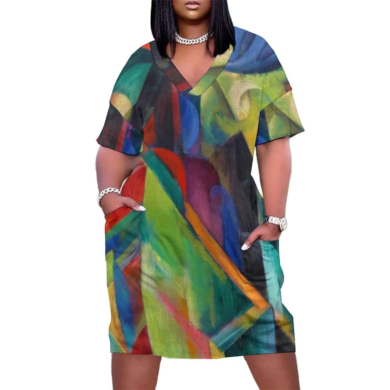 

Franz Marc Stables Loose Pocket Dress dress for woman dress