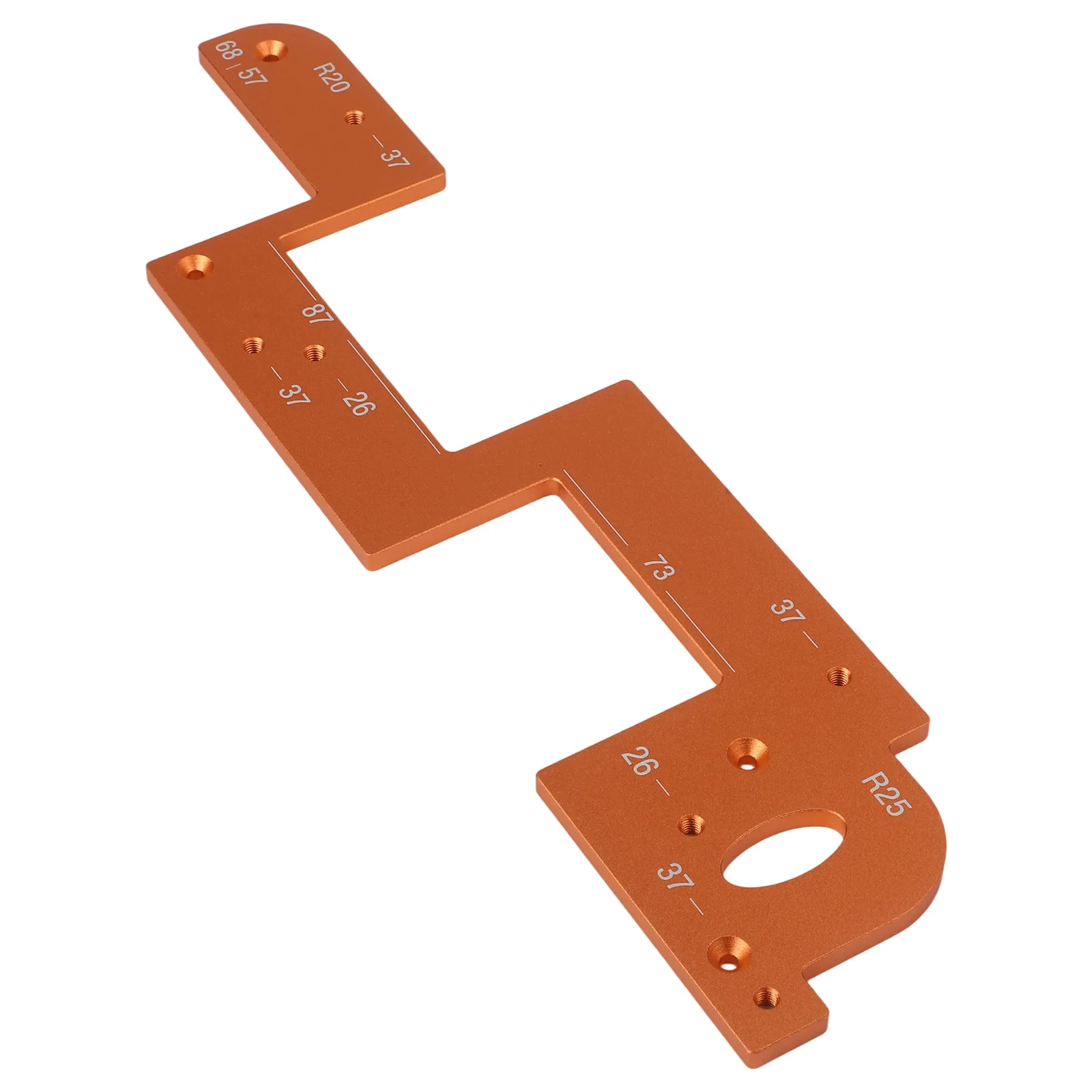Grooving Handles Aluminum Alloy Template for surface Treatment Circular Groove Openings Aluminum Alloy Handle Template