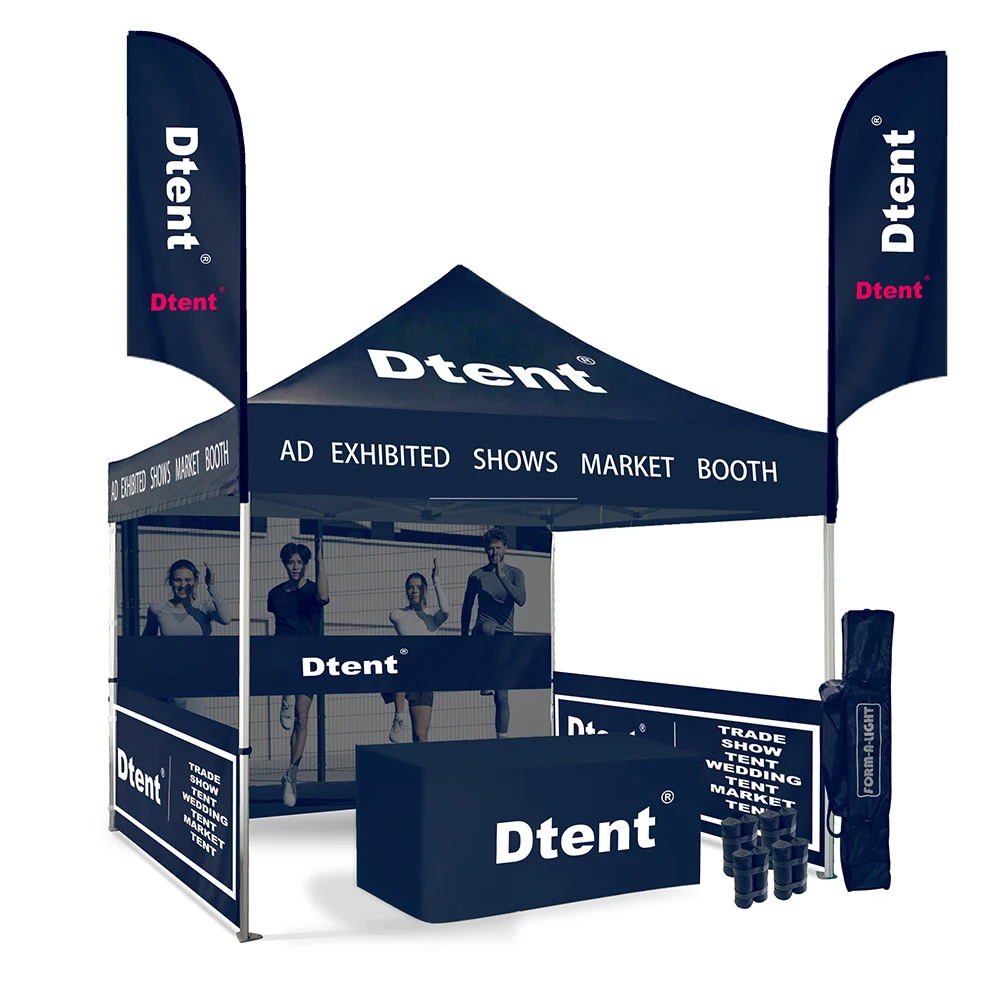 

Dtent Factory Custom Printed Folding 10x10 Display Event Tents 10x15ft Pop up Canopy Tents