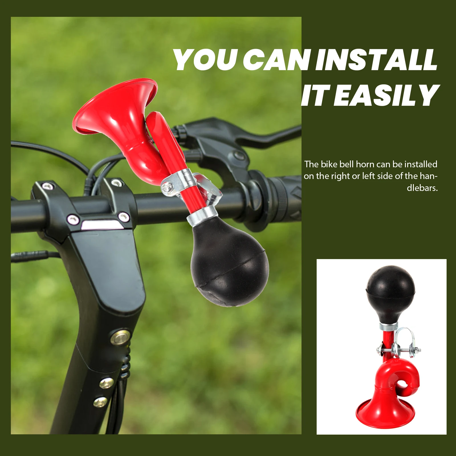 

Bicycle Horn Bike Horns Get Very Loud Squeeze Air for Cycling Airhorn Bell Handlebar
