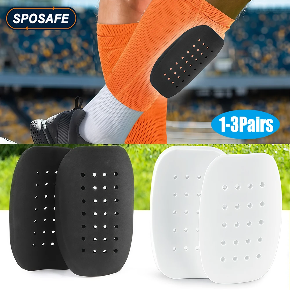 1/2/3Pair Soccer EVA Shin Guard, Breathable Hole Insertable Shin Protector, Adult & Kids Sports Shin Plates for Match & Training