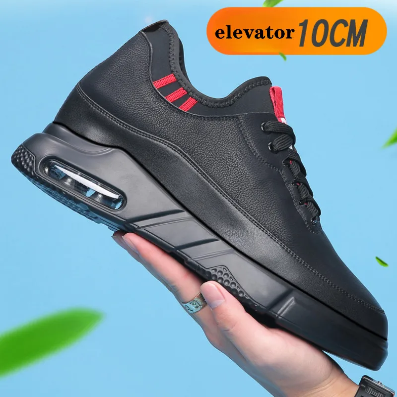 

Men's Shoes Elevator Sports and Leisure Shoes Height Increase 10cm Height Shoes Men Extra-high Cushion Thick Bottom Sneakers New