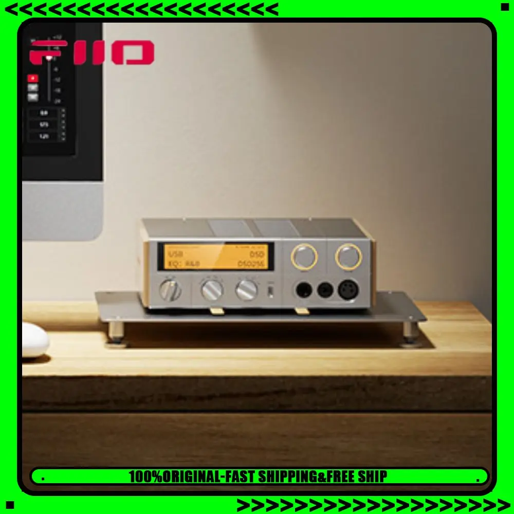 FiiO K17 R2R Desktop DAC Amp DSD512 HiRes Bluetooth WiFi Full Balanced Headphone Amplifier With Remote Control Decoration Gift